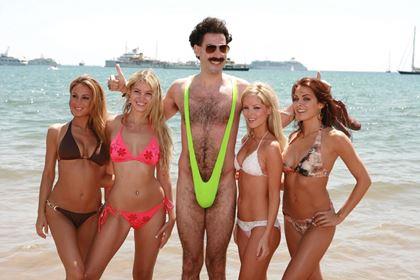 Imaginea din Borat costum de baie mankini