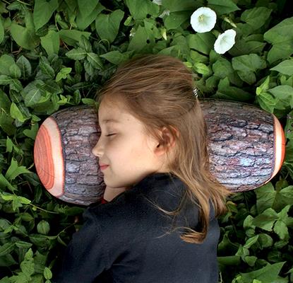 Imaginea Pernă de lemn în formă de buștean