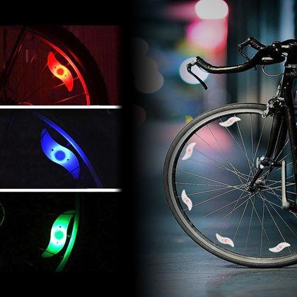 Imaginea din Vrteșoaica luminoasă pentru bicicletă, set de 2 bucăți