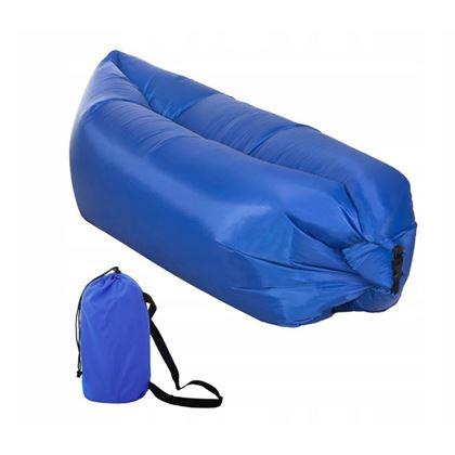 Imaginea din Lazy bag gonflabil cu două straturi - albastru