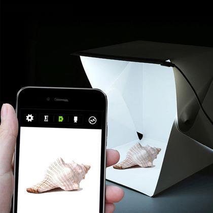 Imaginea din Mini fotoboxă cu iluminare LED