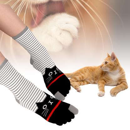 Imaginea Șosete pentru degete - pisici
