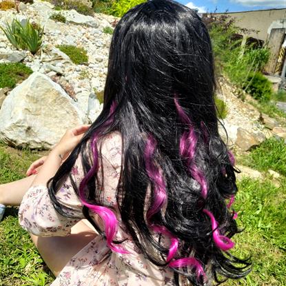 Imaginea Părţi de păr colorate pentru împletituri