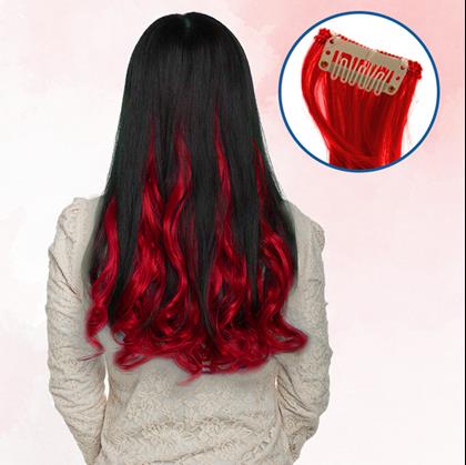 Imaginea din Extensii colorate pentru păr - roșii