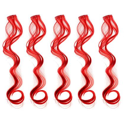Imaginea din Extensii colorate pentru păr - roșii