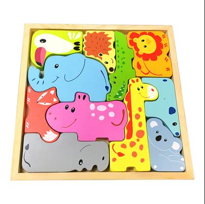 Imaginea din Puzzle din lemn - animale