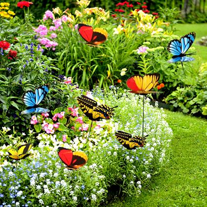 Imaginea din Tija pentru ghiveci 24 bucăţi - fluture