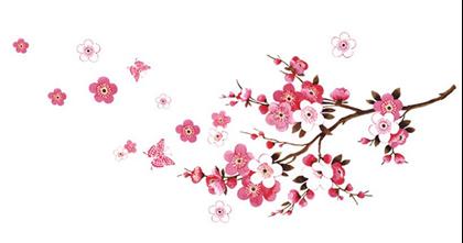 Imaginea din Autocolant de perete - Sakura