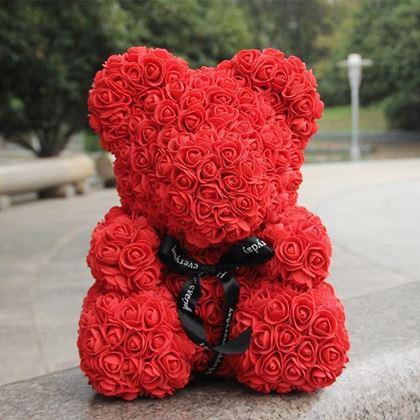 Imaginea din Ursuleț din trandafiri - roșu