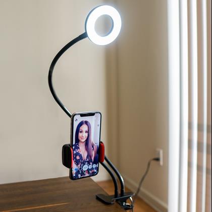Imaginea din Suport pentru telefon cu leduri pentru selfie