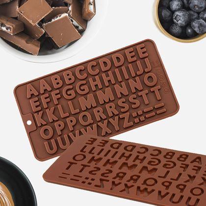 Imaginea din Formă de silicon pentru ciocolată - litere