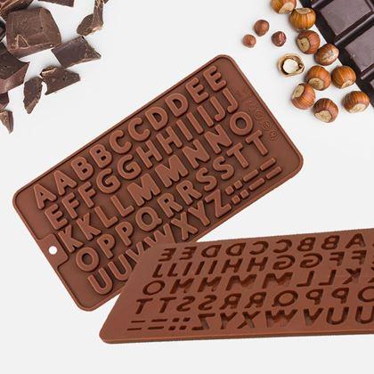 Imaginea din Formă de silicon pentru ciocolată - litere