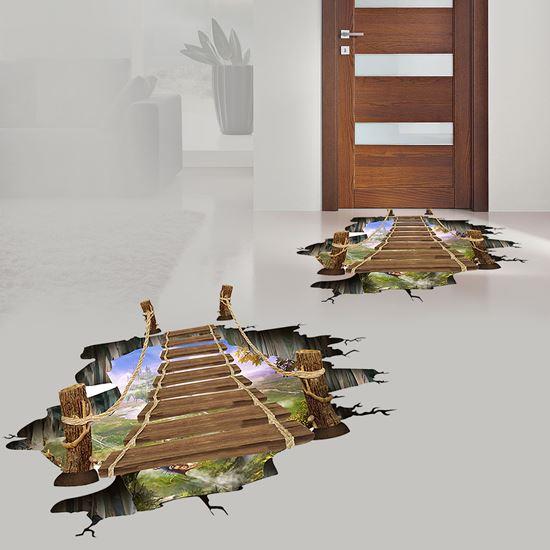 Imaginea din 3D autocolante pentru podea - râpă