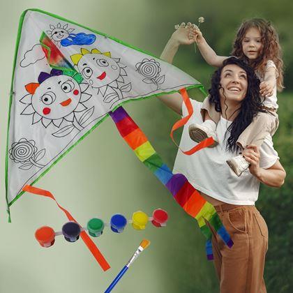 Imaginea din Zbor de colorat cu dragon zburător - flori