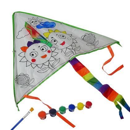 Imaginea din Zbor de colorat cu dragon zburător - flori