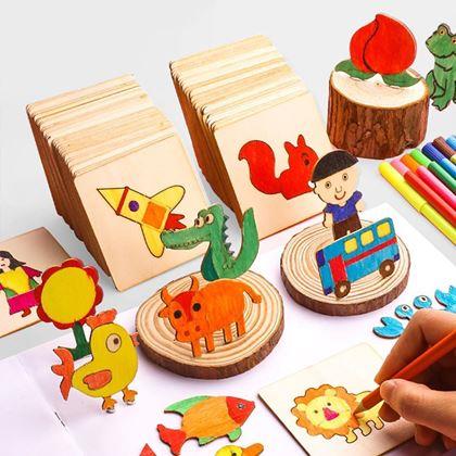Imaginea din Set din lemn pentru desen, 100 bucăți