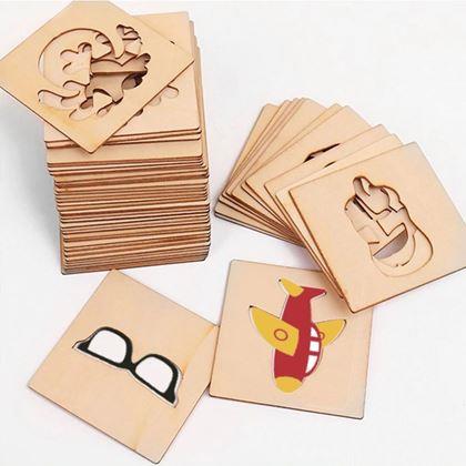 Imaginea din Set din lemn pentru desen, 100 bucăți