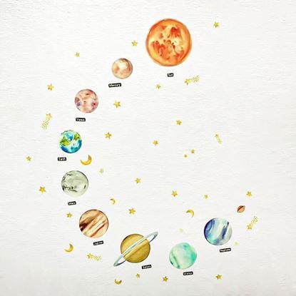 Imaginea Stickere de perete - planete luminoase
