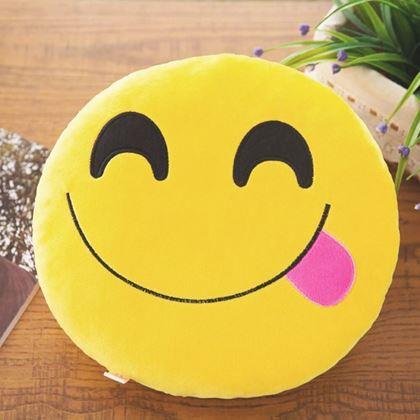 Imaginea din Emoji pernă - limbă scoasă