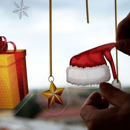 Imaginea din Autocolante de Crăciun pentru geam - girlandă