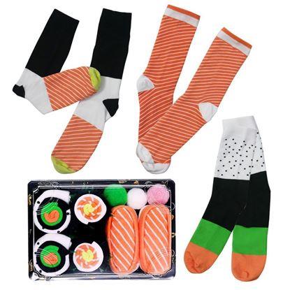 Imaginea Sosete vesele - set sushi