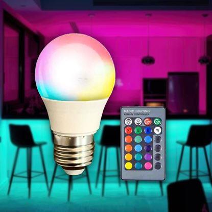 Imaginea Bec LED RGB cu driver - 16 culori