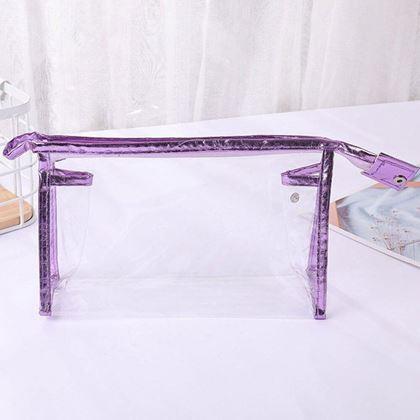 Imaginea din Geanta cosmetică transparentă - violetă