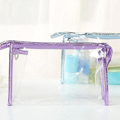 Imaginea din Geanta cosmetică transparentă - violetă