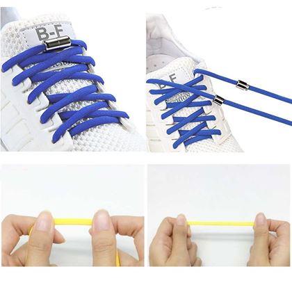 Imaginea din Șireturi elastice fără legare - albastru