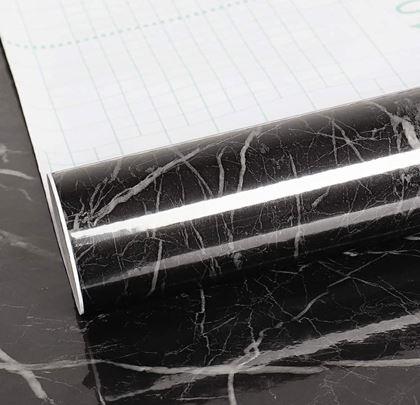Imaginea din Tapetă - marmoră neagră 100cm