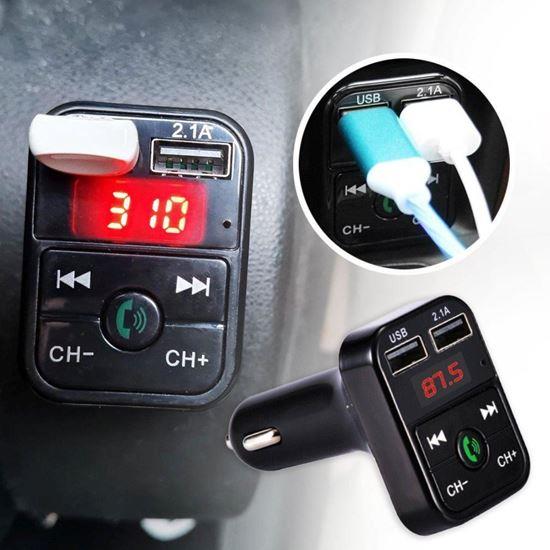 Imaginea din FM bluetooth transmitter pentru mașină cu USB