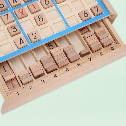 Imaginea din Sudoku din lemn