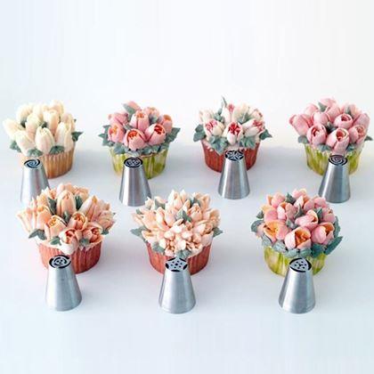 Imaginea din Set de decorare pentru prăjituri - flori