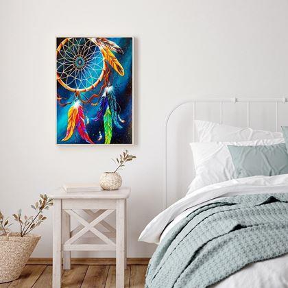 Imaginea din Pictură cu diamante cu ramă - prindere de vise