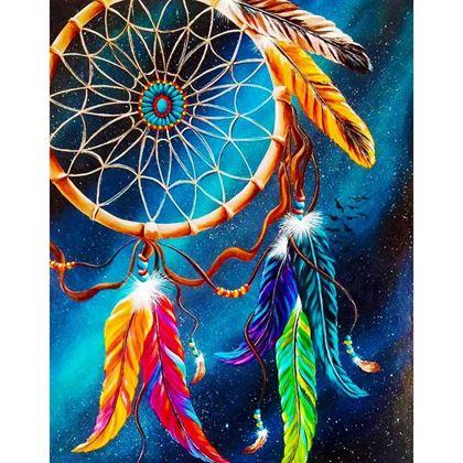 Imaginea din Pictură cu diamante cu ramă - prindere de vise