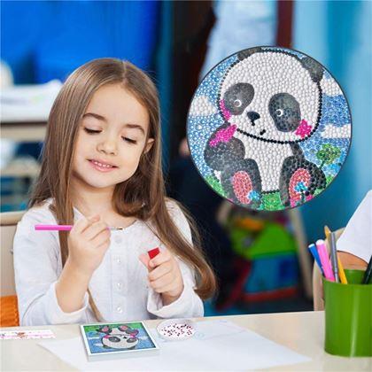 Imaginea din Pictură cu diamante pentru copii - panda