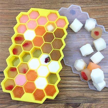 Imaginea din Formă pentru gheață cu capac - faguri de albine