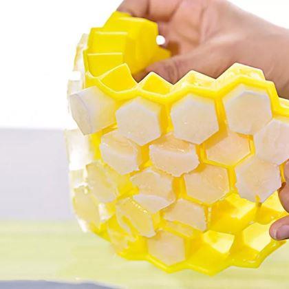 Imaginea din Formă pentru gheață cu capac - faguri de albine