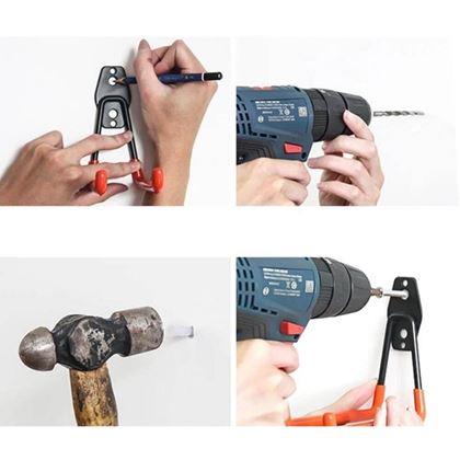 Imaginea din Cârlig metalic de perete, cauciucat – S