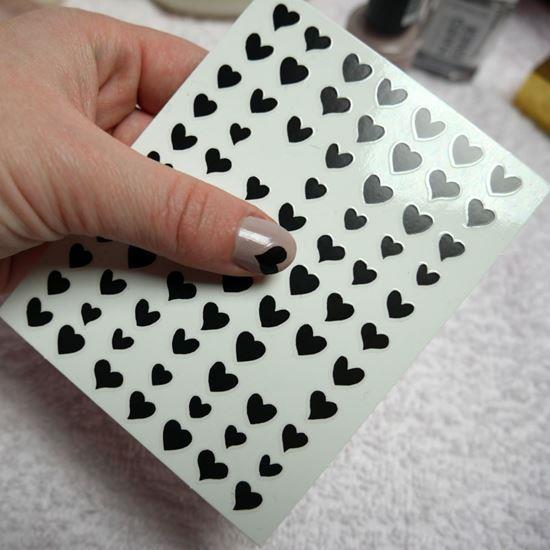 Imaginea din Stickere decorative pentru unghii - inimi