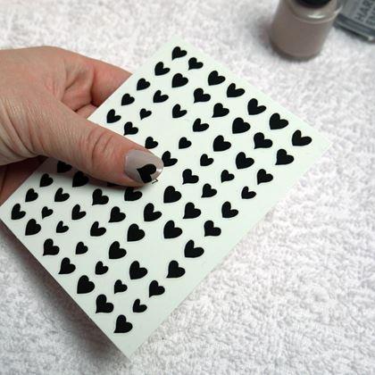 Imaginea din Stickere decorative pentru unghii - inimi