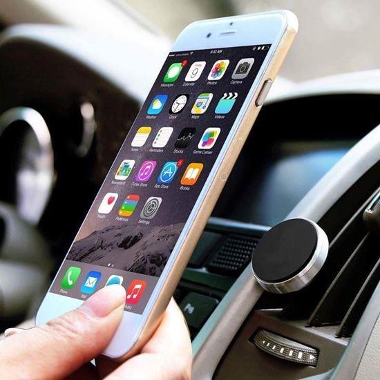 Imaginea din Suport magnetic pentru telefon mobil în mașină - argintiu