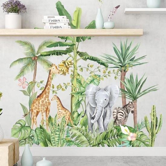 Imaginea din Stickere perete - animale din junglă