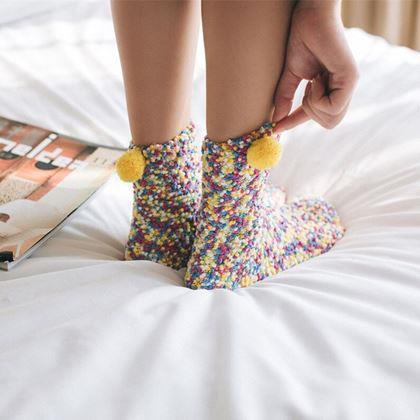 Imaginea din Șosete în ambalaj cadou - cupcakes galben