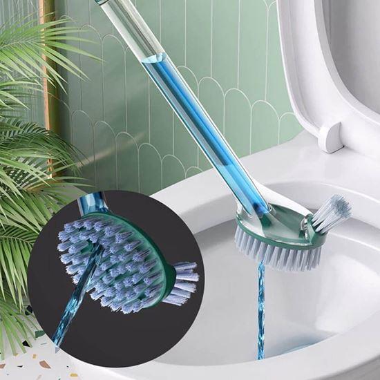 Imaginea din Perie WC cu dozator detergent