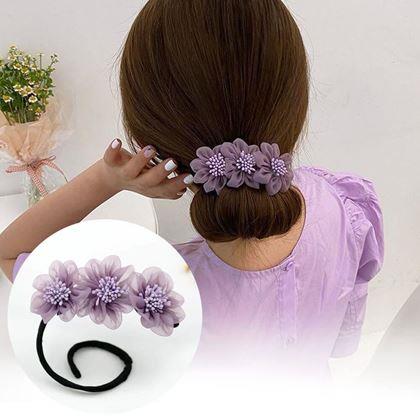 Imaginea din Spănță pentru păr în formă de floare - violet