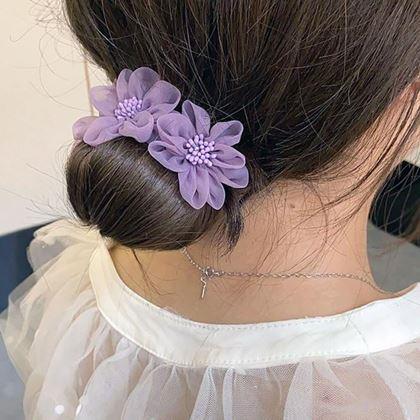 Imaginea din Spănță pentru păr în formă de floare - violet