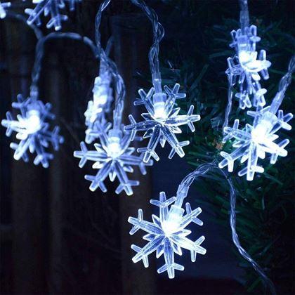 Imaginea din Lanț luminițe fulg de nea - lumină rece