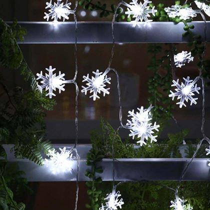Imaginea din Lanț luminițe fulg de nea - lumină rece