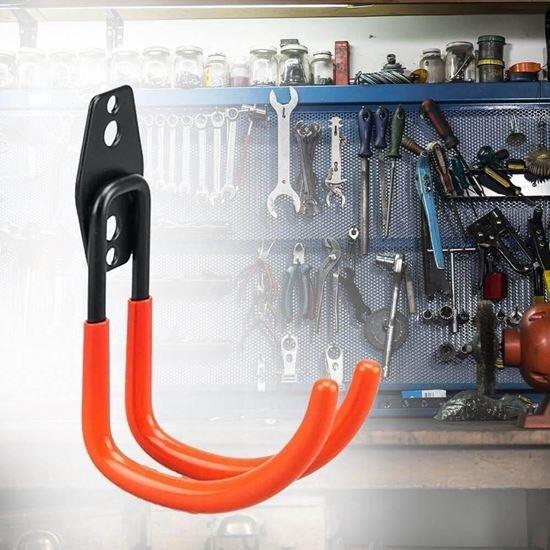 Imaginea din Cârlig metalic de perete, cauciucat – M